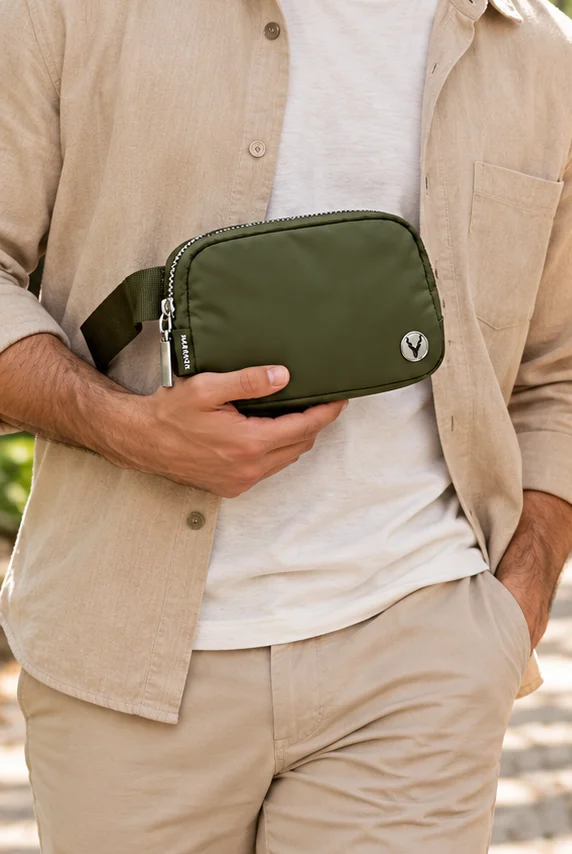 MARKHOR belt bag worn in hand